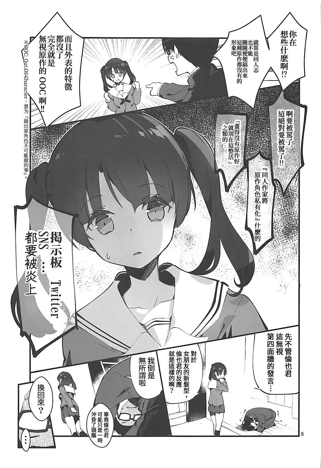 (C93) [A-WALKs (Fujishima Sei1go)] Futsukano wa Wotakare no Megane o Toru. 4 (Saenai Heroine no Sodatekata) [Chinese] [星幽漢化組]