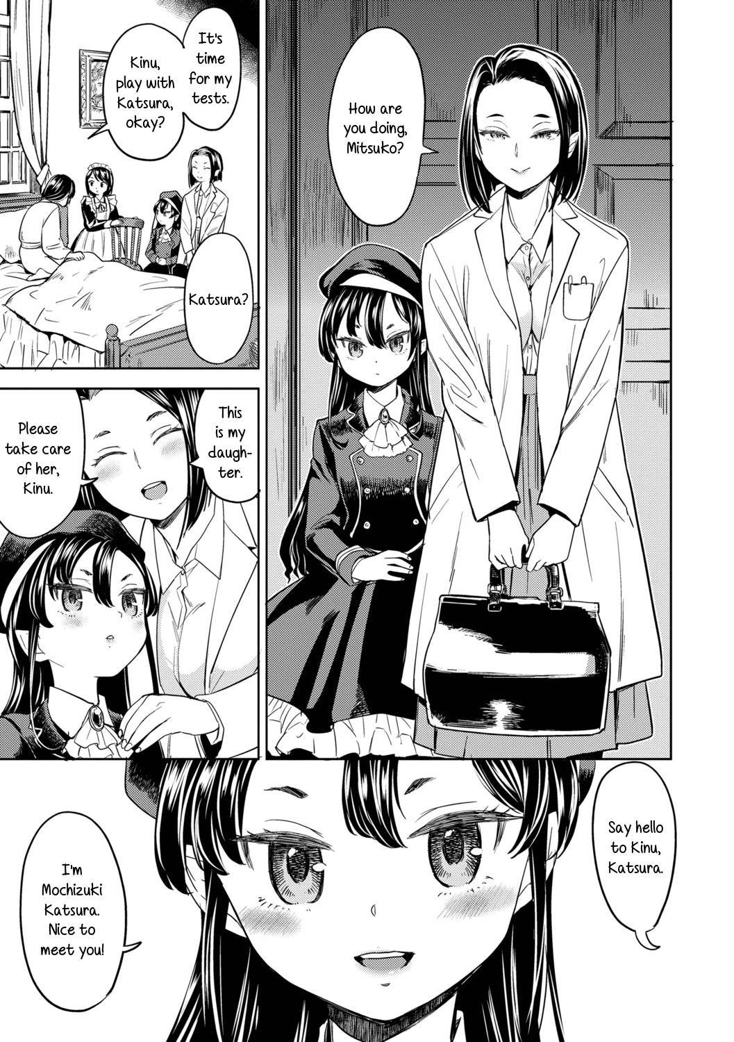 [Ayane] Mochizuki Ketsueki Kenkyuujo no Musume ch1 | The Girl from the Mochizuki Blood Science Lab ch1 [English] [Yuri-ism] [Digital]