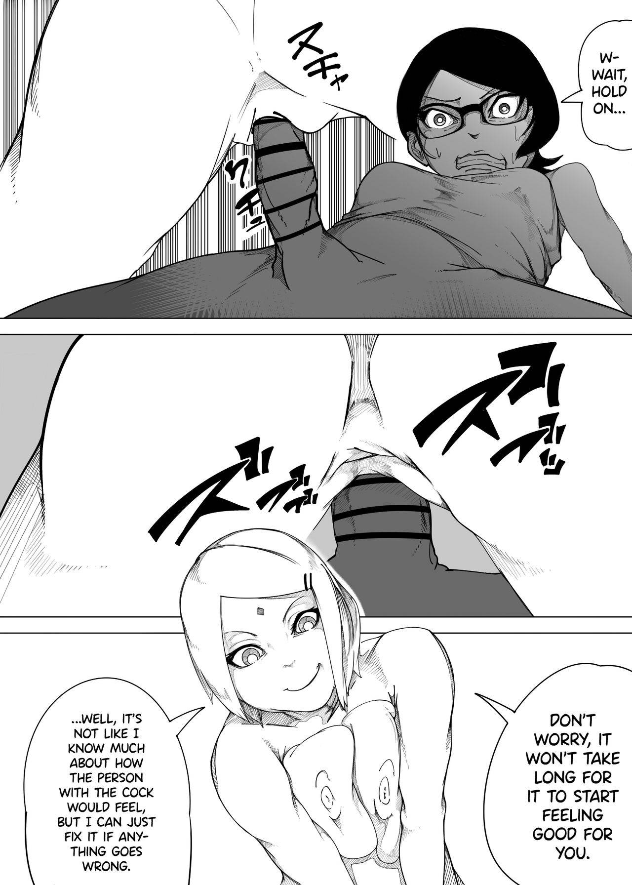 [RAMU] Sakura x Futanari Sarada (Boruto) [English] {Hennojin}