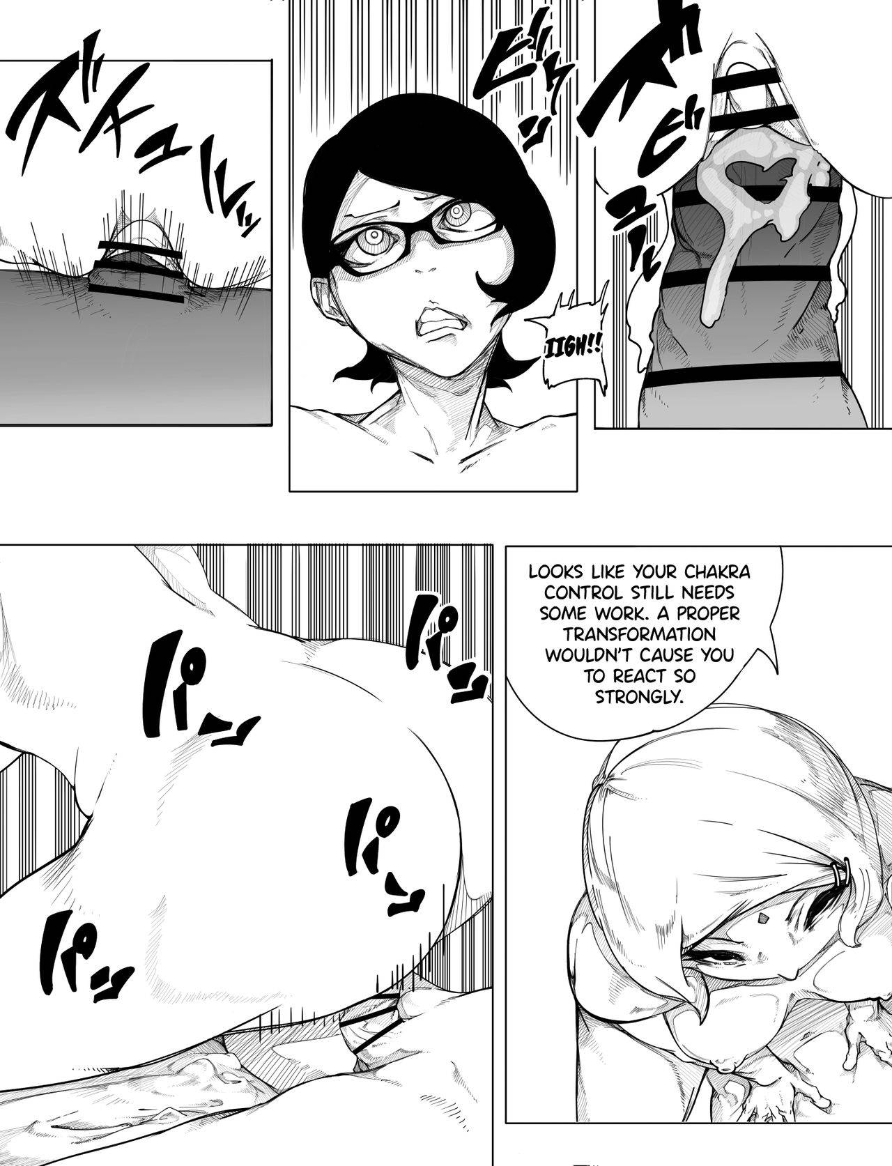 [RAMU] Sakura x Futanari Sarada (Boruto) [English] {Hennojin}