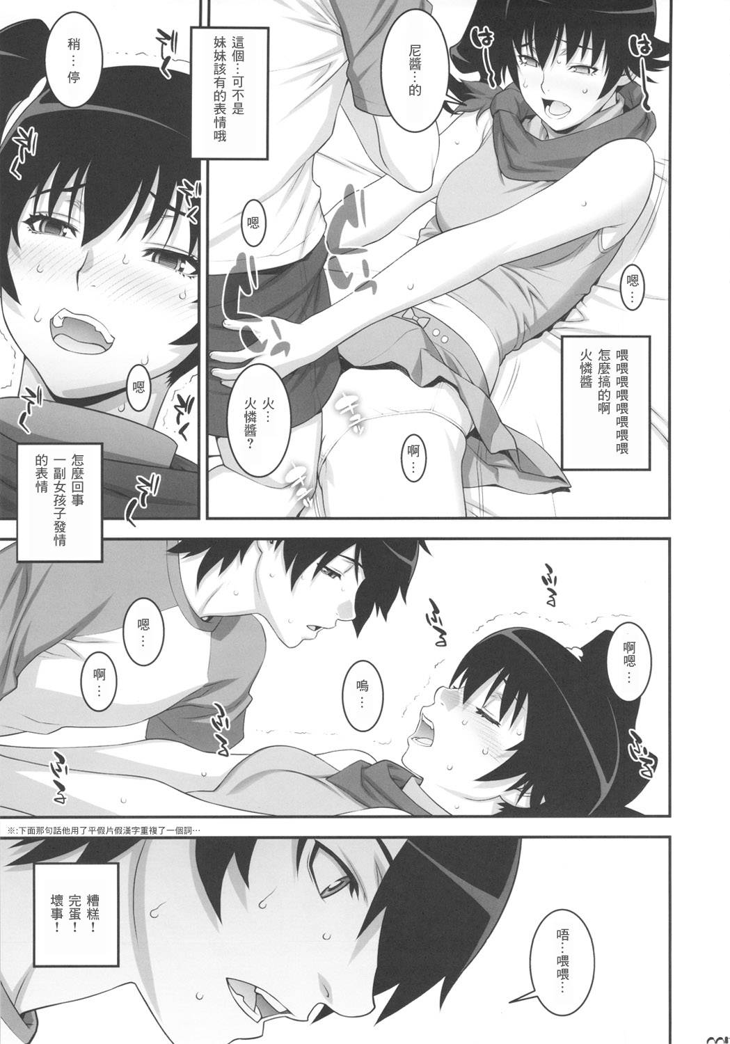 (C82) [Motchie Kingdom (Motchie)] Nii-chan ni nara Nani o Saretemo Kamawanaiyo (Bakemonogatari) [Chinese] [零食汉化组]