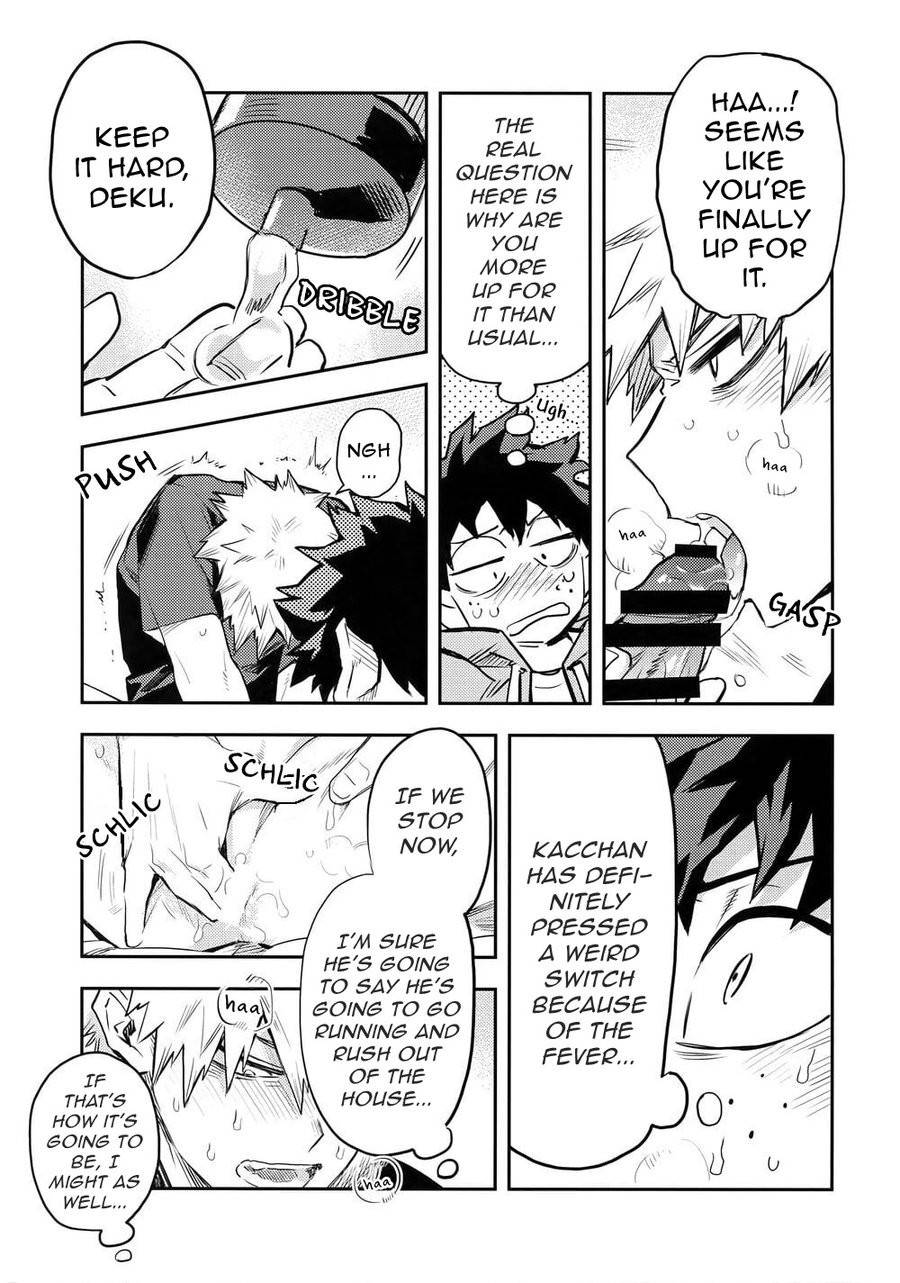 (Douyara Deban no Youda! 12) [Kometubu (Rittiri)] Kazehiki Kacchan to Boku no Koubousen | The Battle Between Sick Kacchan and Me (Boku no Hero Academia) [English] {Butsu}