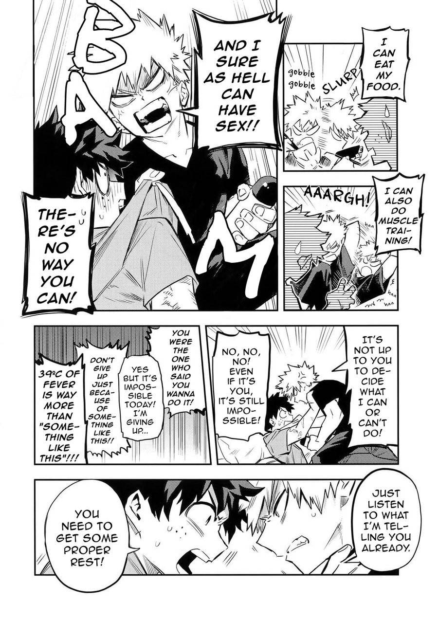 (Douyara Deban no Youda! 12) [Kometubu (Rittiri)] Kazehiki Kacchan to Boku no Koubousen | The Battle Between Sick Kacchan and Me (Boku no Hero Academia) [English] {Butsu}