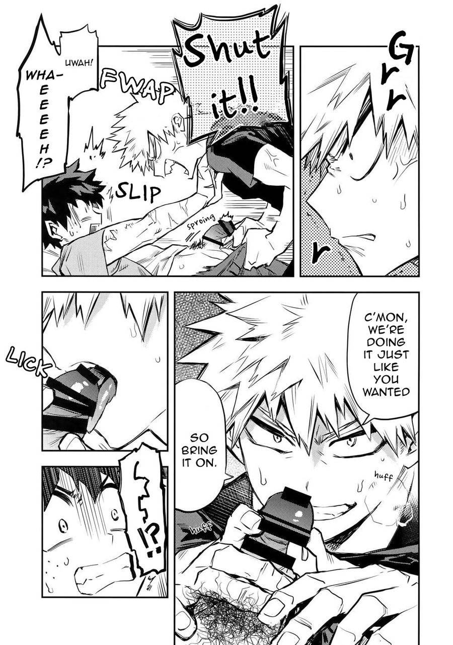 (Douyara Deban no Youda! 12) [Kometubu (Rittiri)] Kazehiki Kacchan to Boku no Koubousen | The Battle Between Sick Kacchan and Me (Boku no Hero Academia) [English] {Butsu}