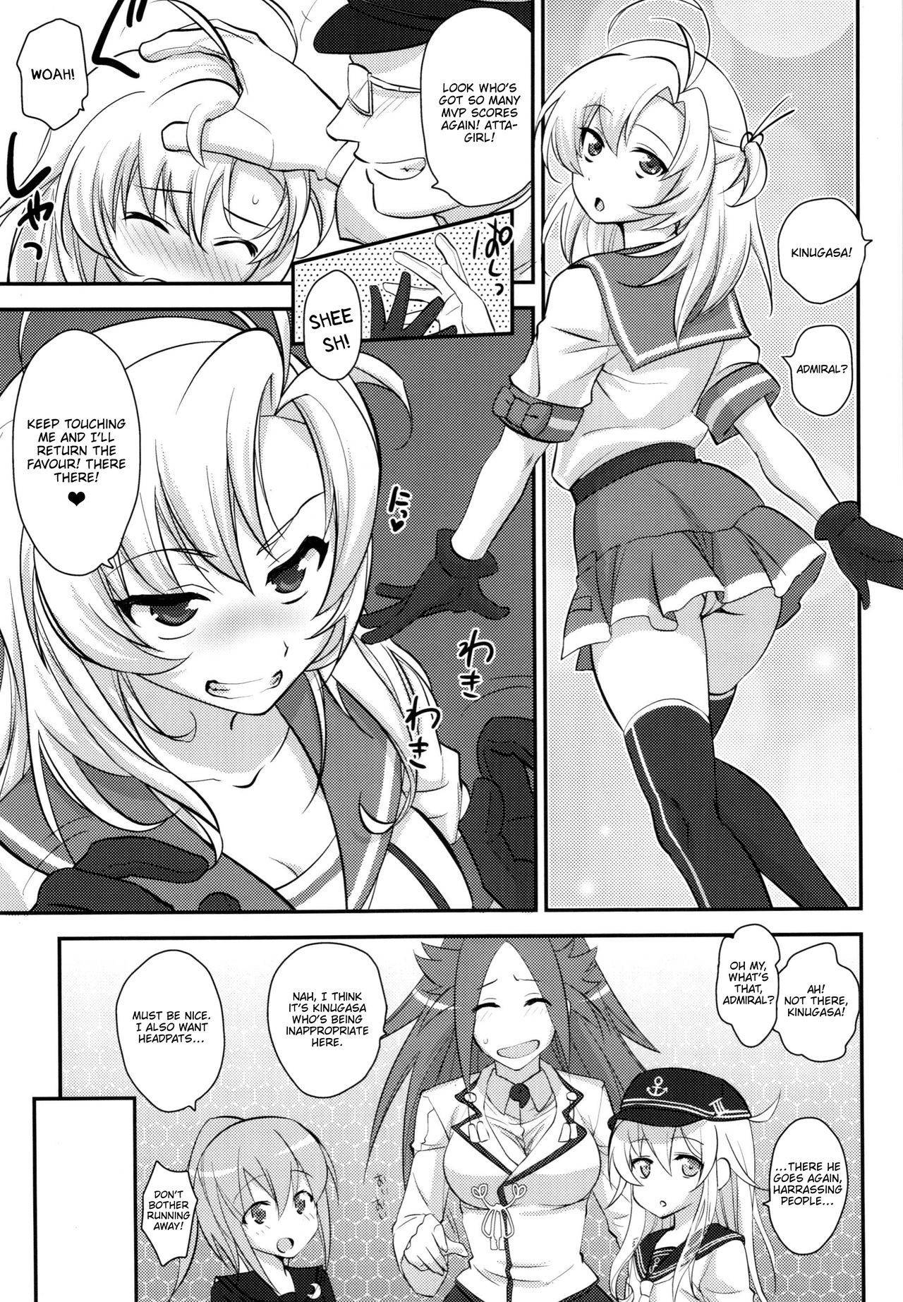 (Zettai Kaiiki Nagoya Ensei) [Kitsune (Tachikawa Negoro)] Daijoubu? Tsukarete naai? Jaa Kinugasa-san to Ecchi Shiyo ♥ | You okay? Are you tired? No? Then let's have sex! ♥ (Kantai Collection -KanColle-) [English] [FeeedTL]