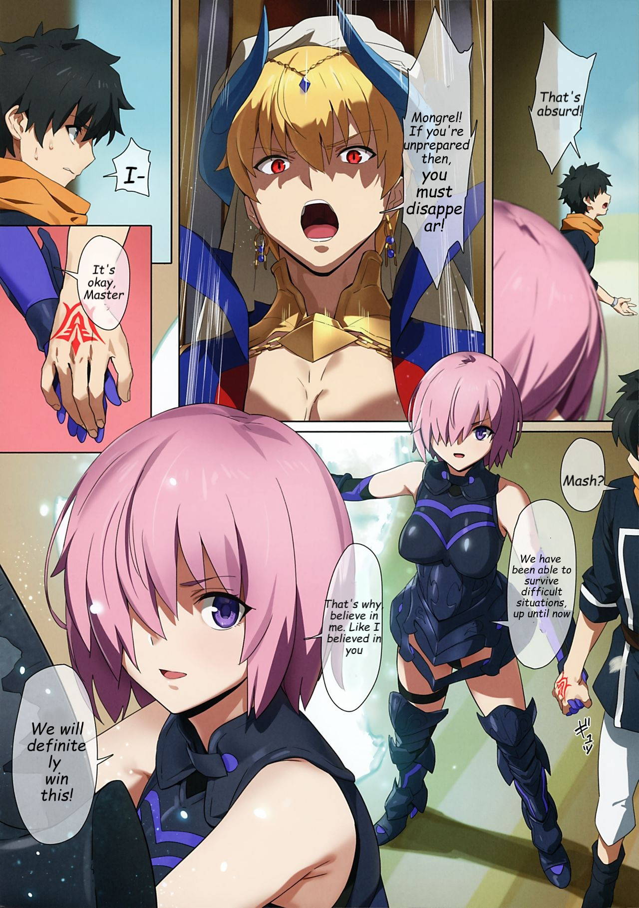 (Akihabara Chou Doujinsai) [OrangeMaru (YD)] Zettai Mash Sensen (Fate/Grand Order) [English] [Simptonai]