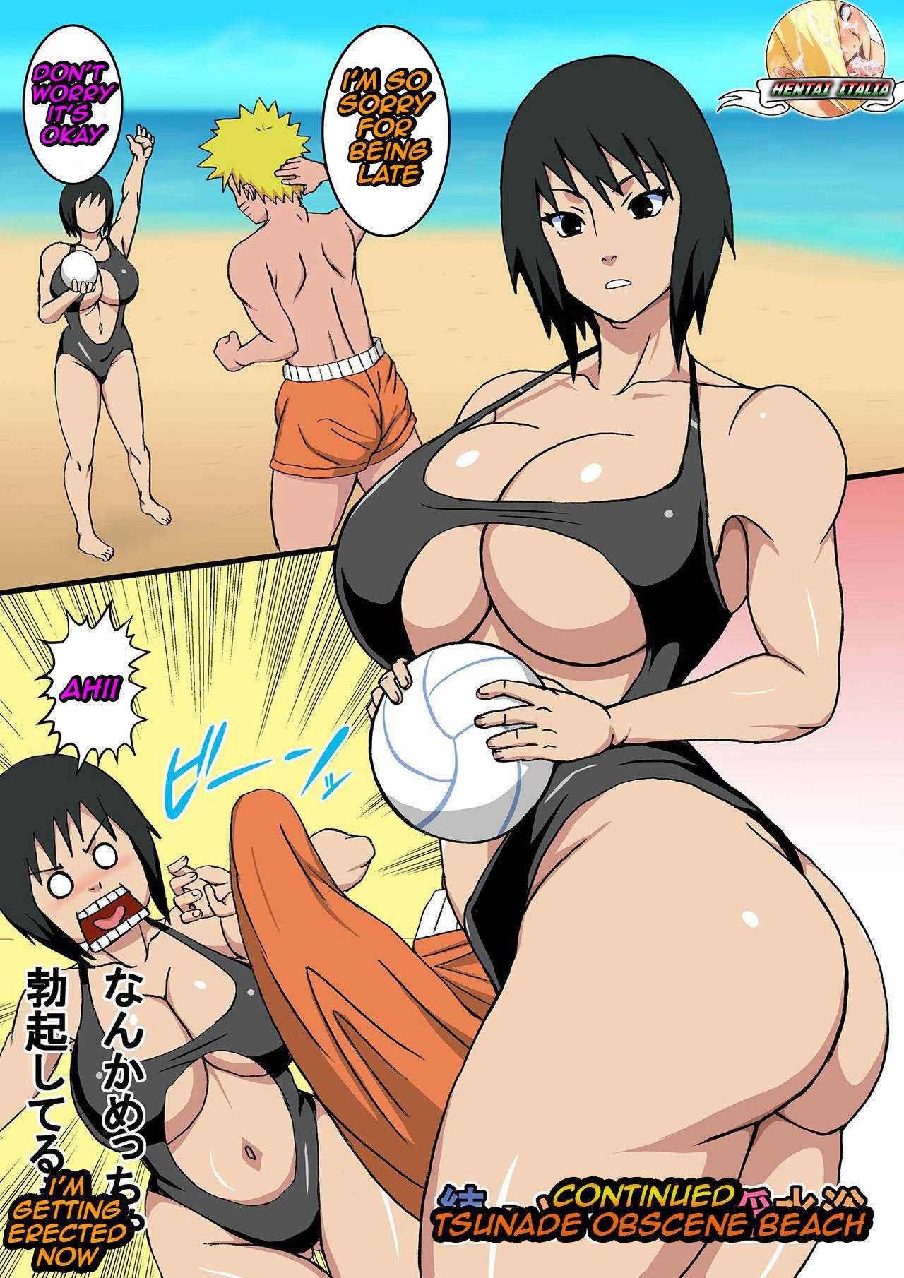 [Naruho-dou (Naruhodo)] Zoku Tsunade no Insuiyoku | After Tsunade's Obscene Beach (Naruto) [English] [Digital]