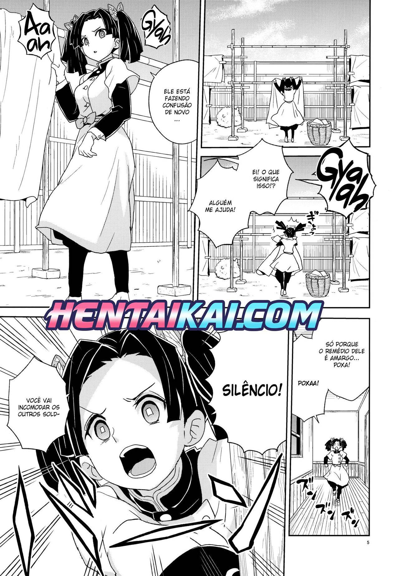 (C97) [Zenra Restaurant (Heriyama)] Kanzaki Aoi-chan Arigatou Itsumo Atatakai Kango o Shite Kurete... (Kimetsu no Yaiba) [Portuguese-BR] [hentaikai.com]