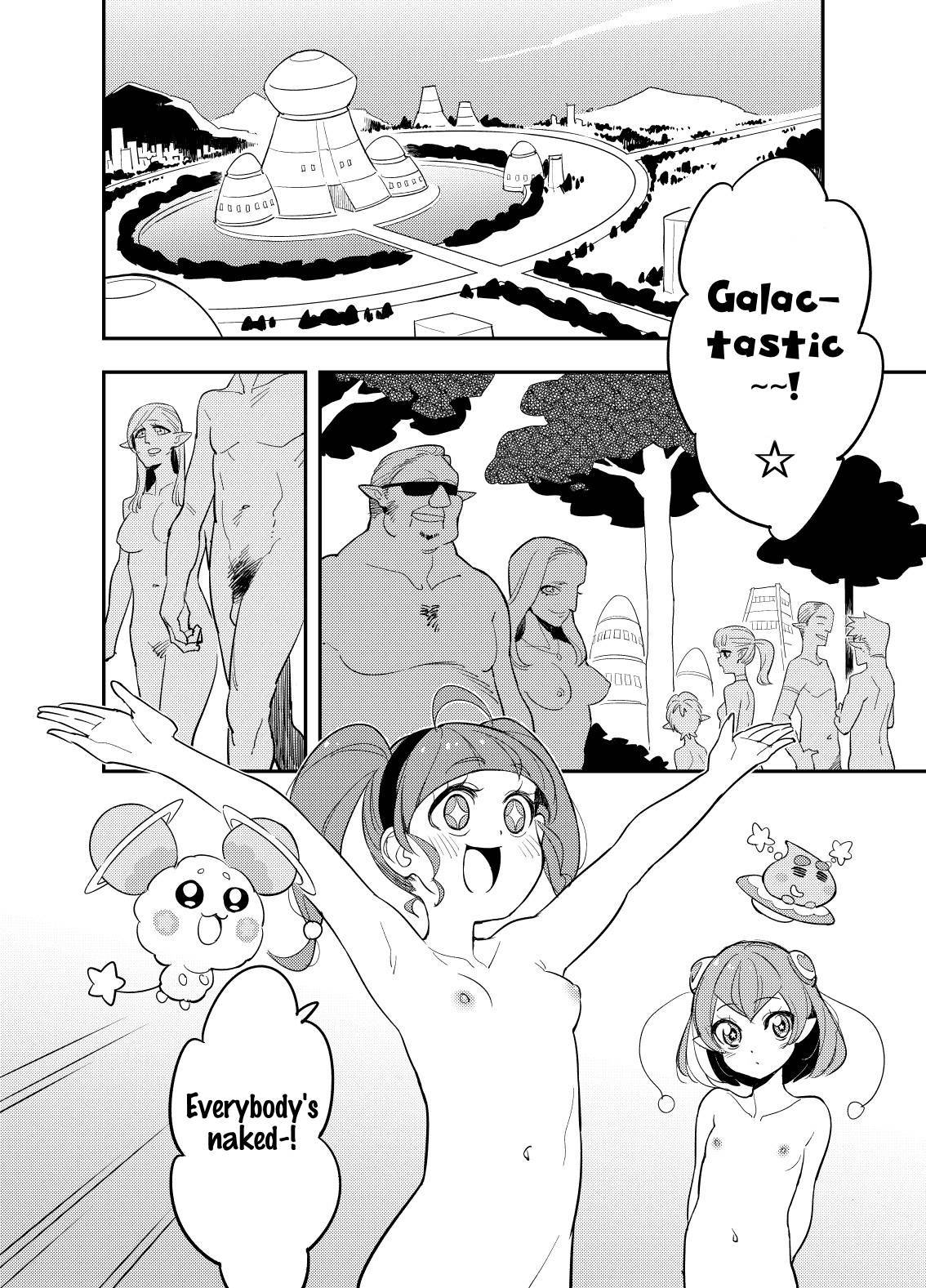 [Peshipeshi Handle (Uko)] Wakusei Supponpon ni Yattekita StaPre no Gag Manga | A Trip to Planet Starkers: a StaPre Gag Manga (Star Twinkle Precure)