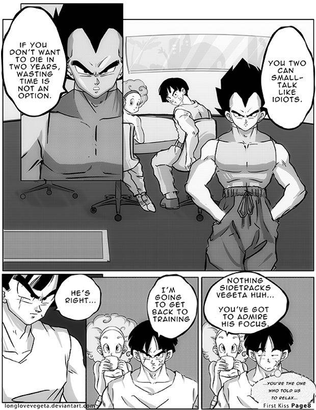 (C76) [circle (longlovevegeta)] First Kiss (Parody) [English] <DBZ, Dragon Ball, Vegeta, Bulma, Romantic, Romance>