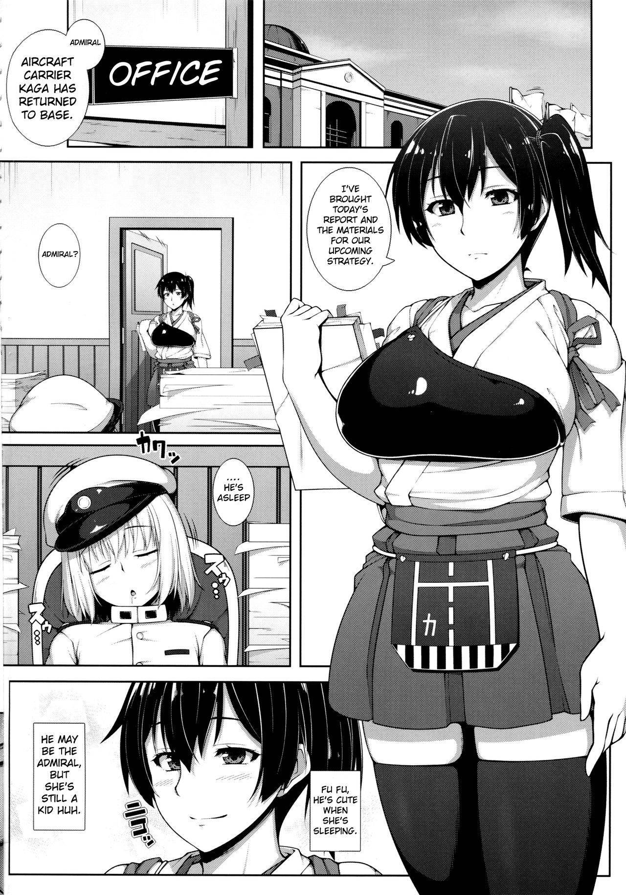 (C88) [Banana Koubou (Ao Banana)] Kaga-san wa Inran Onee-chan (Kantai Collection -KanColle-) [English] [hardcase8translates] (Updated 15/9/2020)