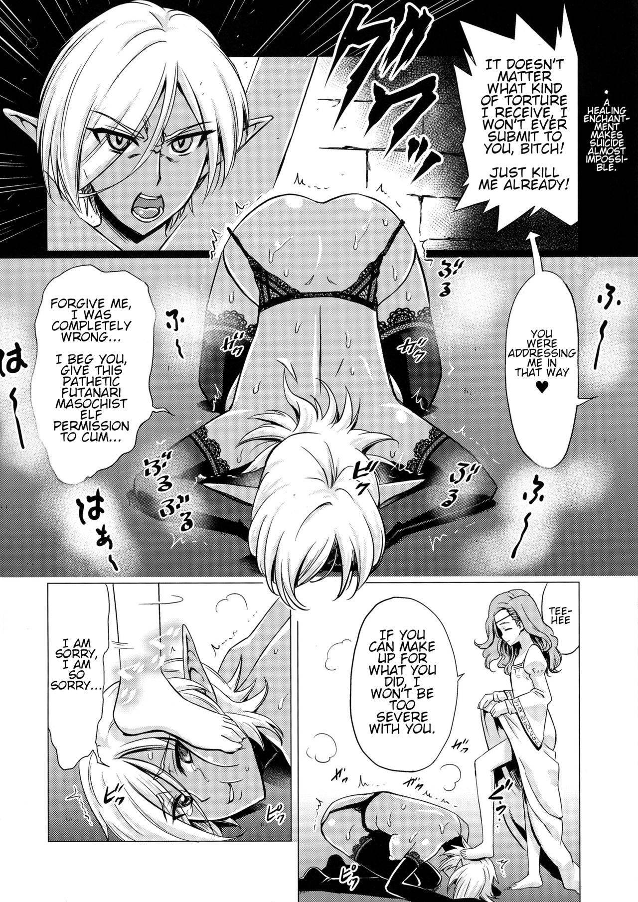 (Futaket 13) [Hanyan. (Nekomimi Kanon)] Futanari Dark Elf Soku Ochi Fu-sama Acme | The orgasm of a futanari dark elf fallen into degeneracy [English]