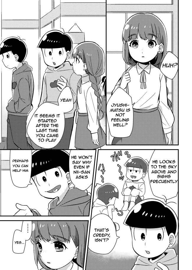 [Unahara Una] Juushimatsu to Kanojo no Hajimete no Hanashi (Osomatsu-san) [English] [Metalero's TLs]