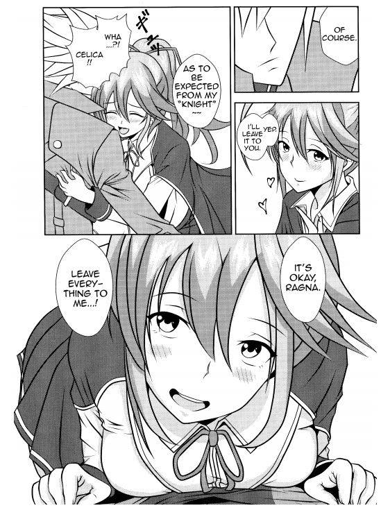 BlazBlue Ragna x Celica Hentai Doujinshi by Fisel from REVELLIUS team(English)