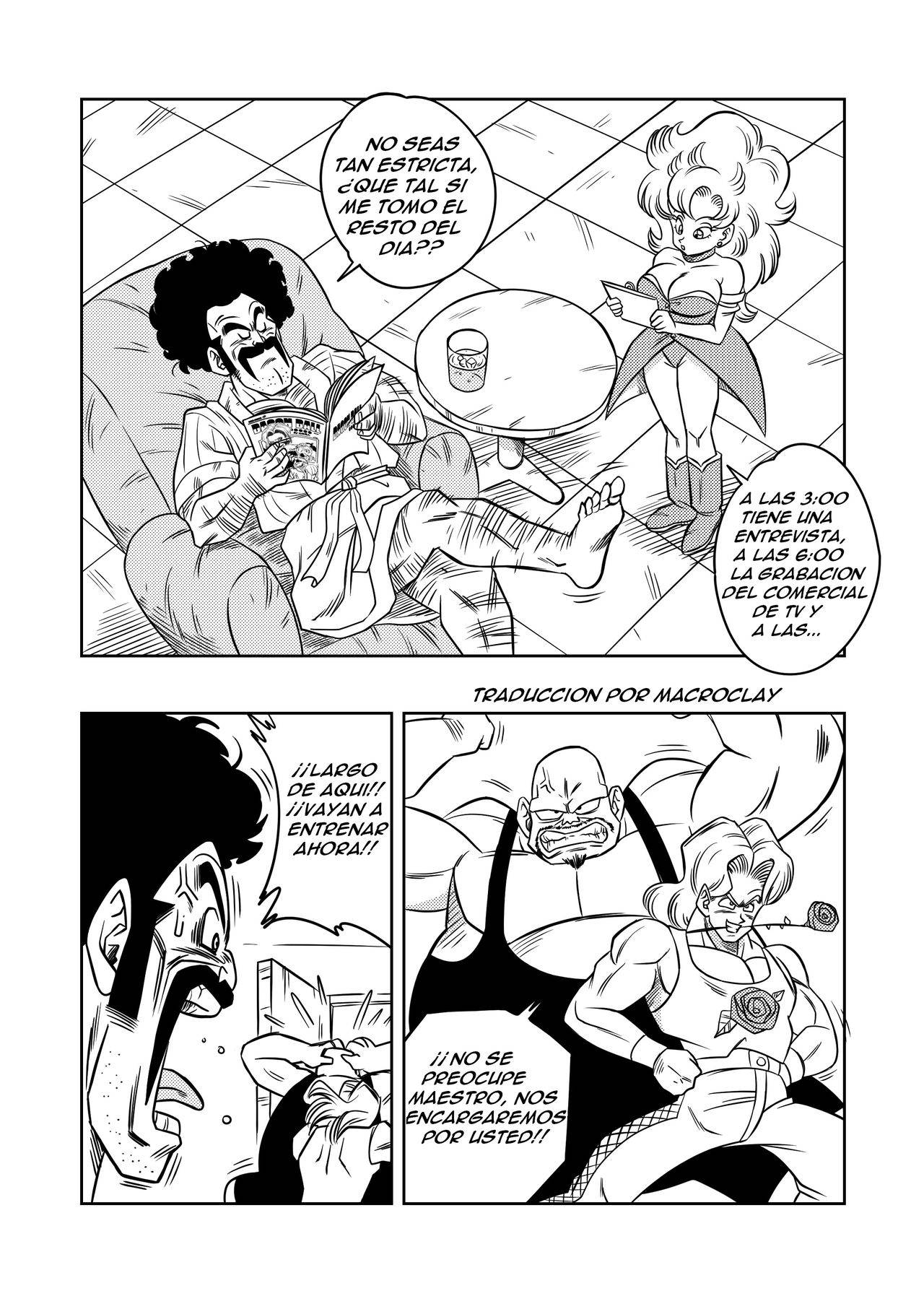 [Yamamoto] Mister Satan no Himitsu no Training | El Entrenamiento Secreto de Mr. Satan (Dragon Ball Z) [Spanish] [Macroclay]