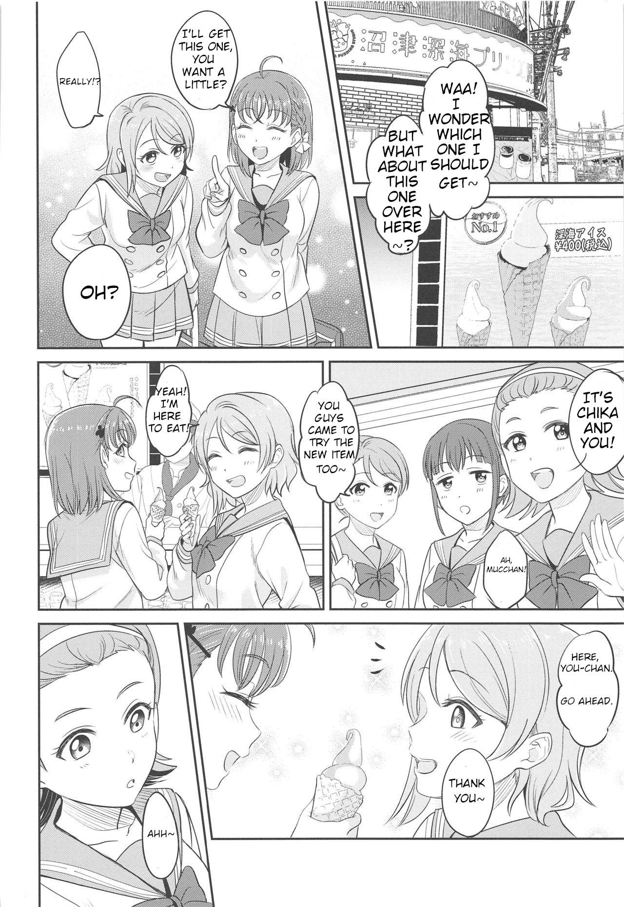 [Mushiyaki!! (Kanbayashi Makoto)] YOU CHIKA XOXO (Love Live! Sunshine!!) [English]