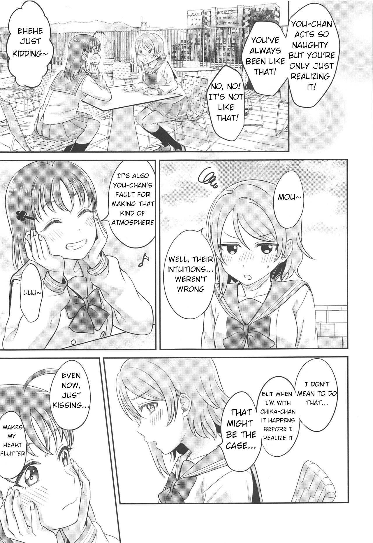 [Mushiyaki!! (Kanbayashi Makoto)] YOU CHIKA XOXO (Love Live! Sunshine!!) [English]