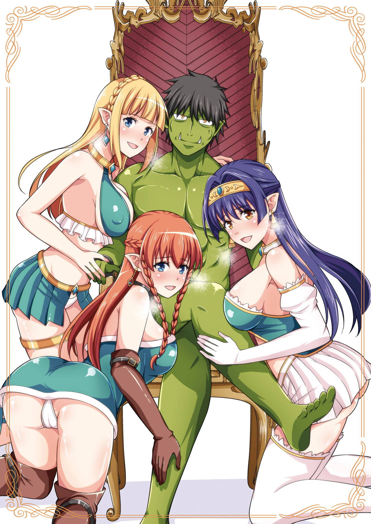 [Yudokuya (Tomokichi)] Charisma AV Danyuu ga Zetsurin Orc ni Isekai Tensei Shita Hanashi. Full Color Soushuuhen [Digital]