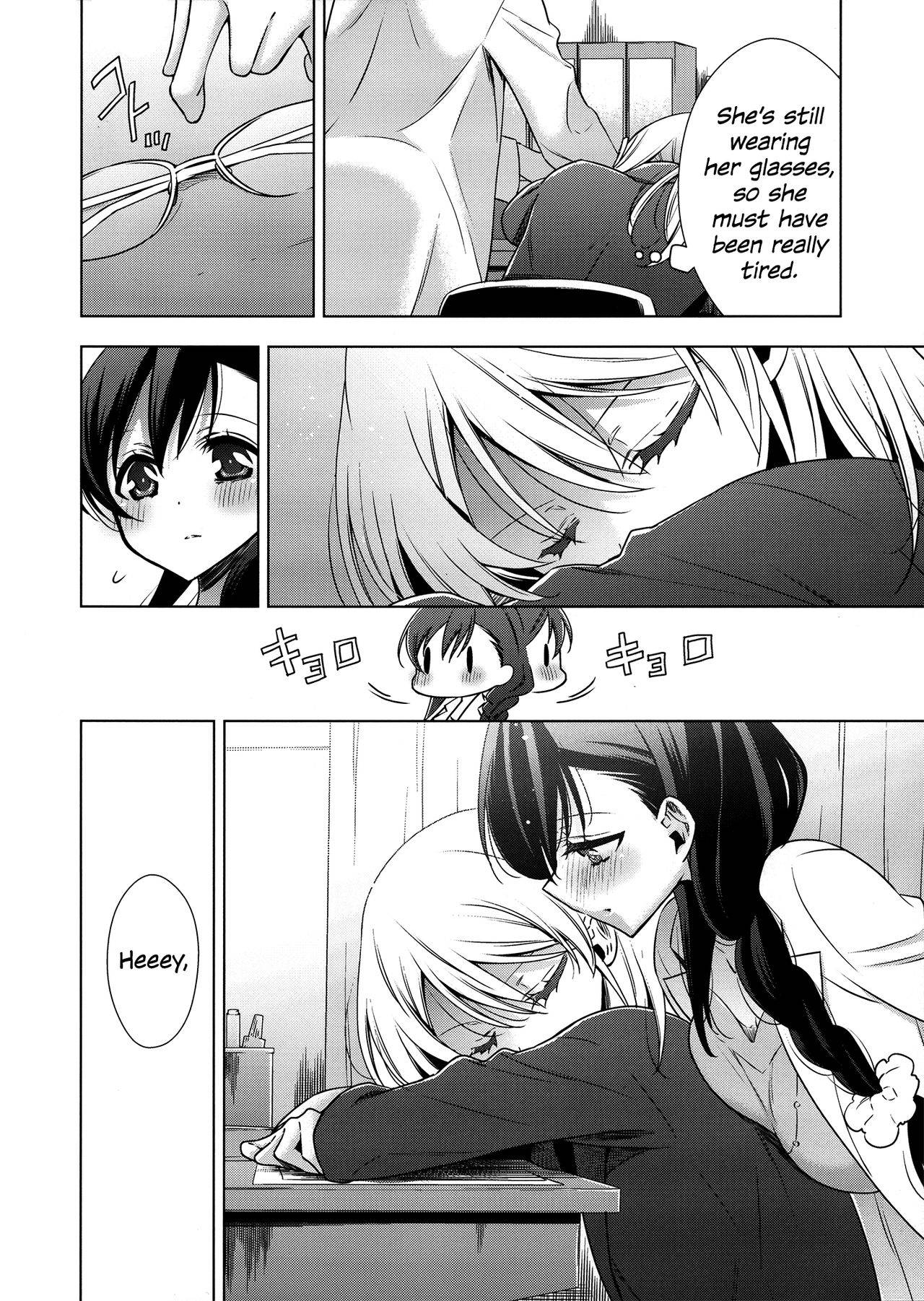 (C91) [Waterfall (Takano Saku)] Hokenshitsu no Tojo Sensei to Ayase Sensei | Toujou-sensei and Ayase-sensei at the Infirmary (Love Live!) [English] [WindyFall Scanlations]