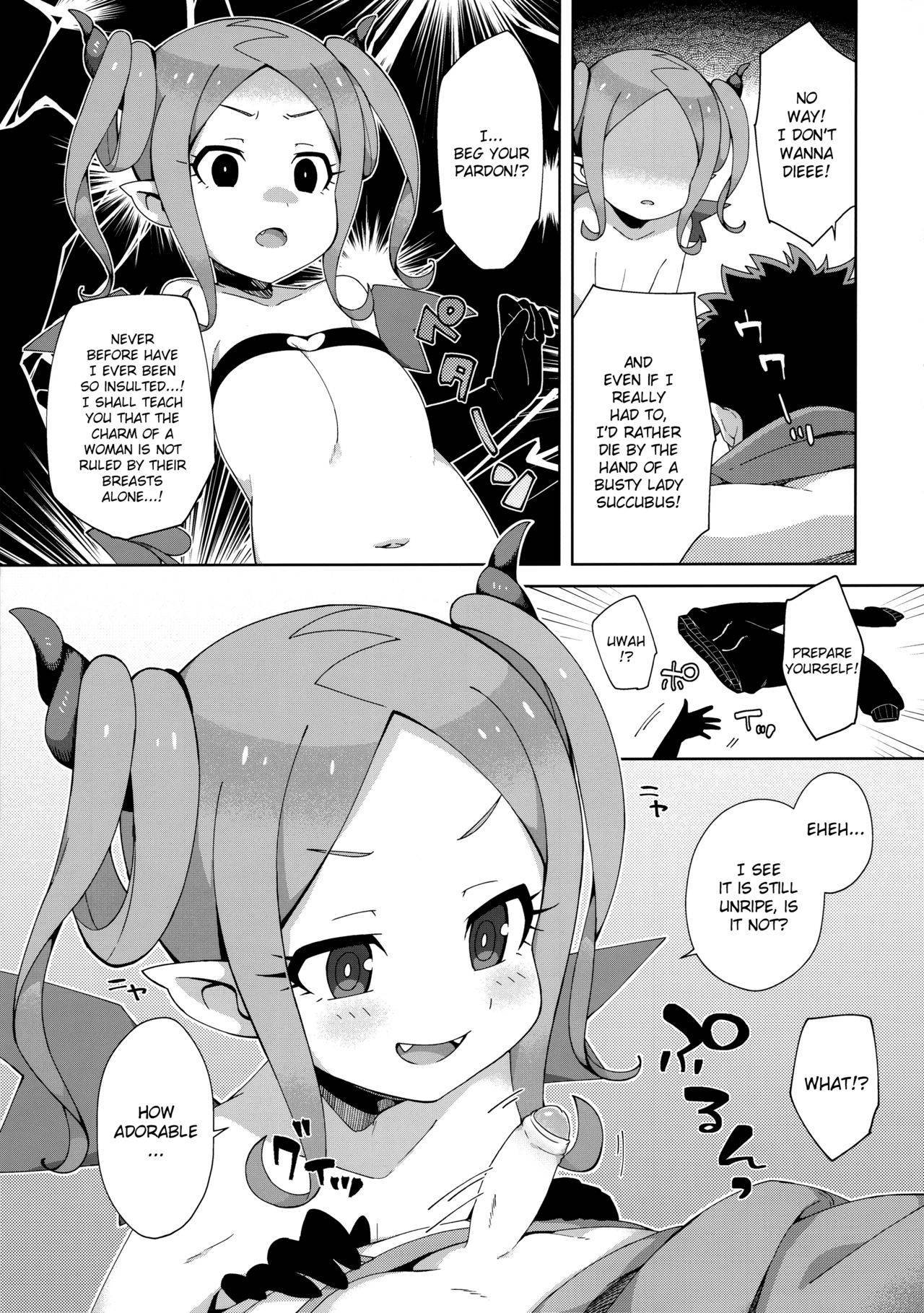 (COMITIA128) [imotare (moyori)] Hajimete wa Succubus [English] {Hennojin} [Decensored]