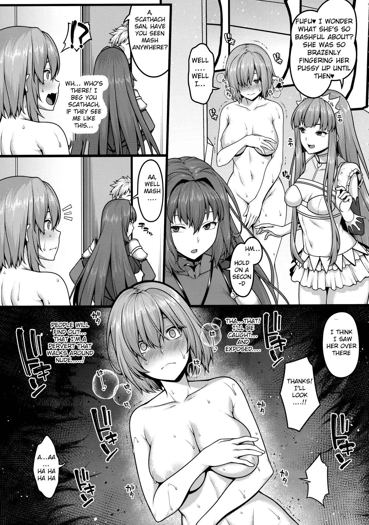 (C96) [Banana Koubou (Ao Banana)] Zenra Roshutsu Shujinkanshi Onani ni dohamarishita Hentai Kouhai Mash Kyrielight (Fate/Grand Order) [English] [hardcase8translates]