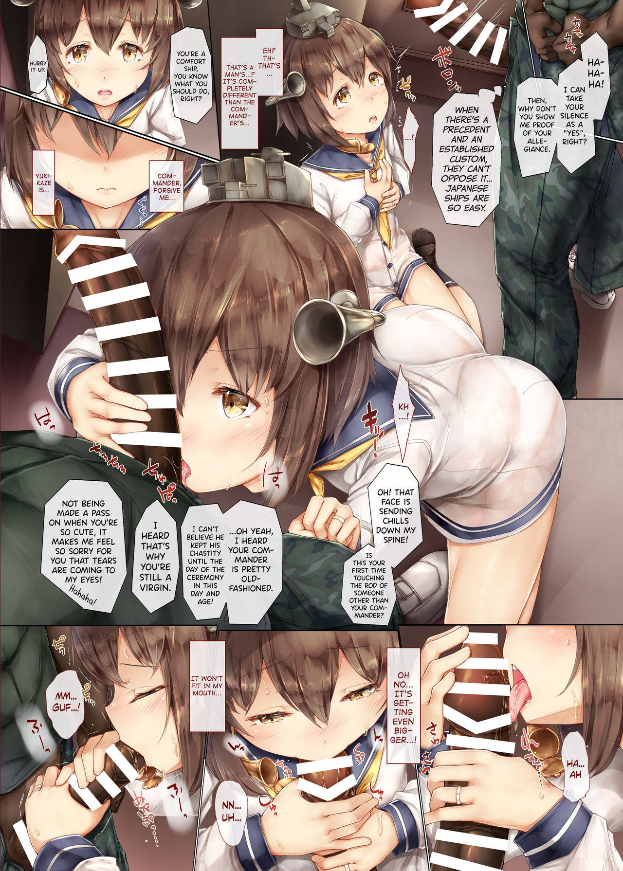 [Shirokurousa (Sugiyuu)] Shinjite Okuridashita Yukikaze ga Gaikokujin Shireikan ni Netorareru Hanashi (Kantai Collection -Kancolle-) [English] [biribiri] [Digital]