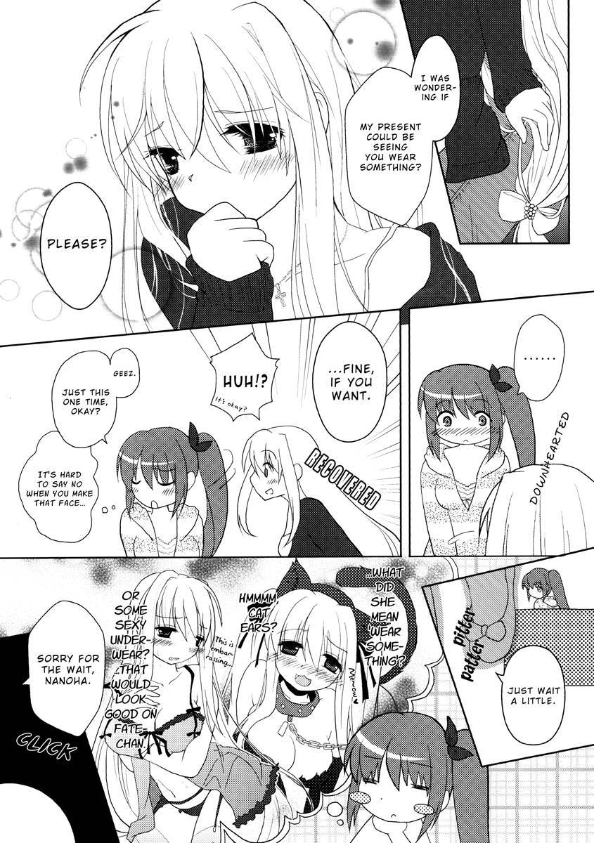 (C89) [Ohoshisamadou (GEKO)] Fate-Chan no Amai Jouji (Mahou Shoujo Lyrical Nanoha) [English] [STB + NanoFate.us]