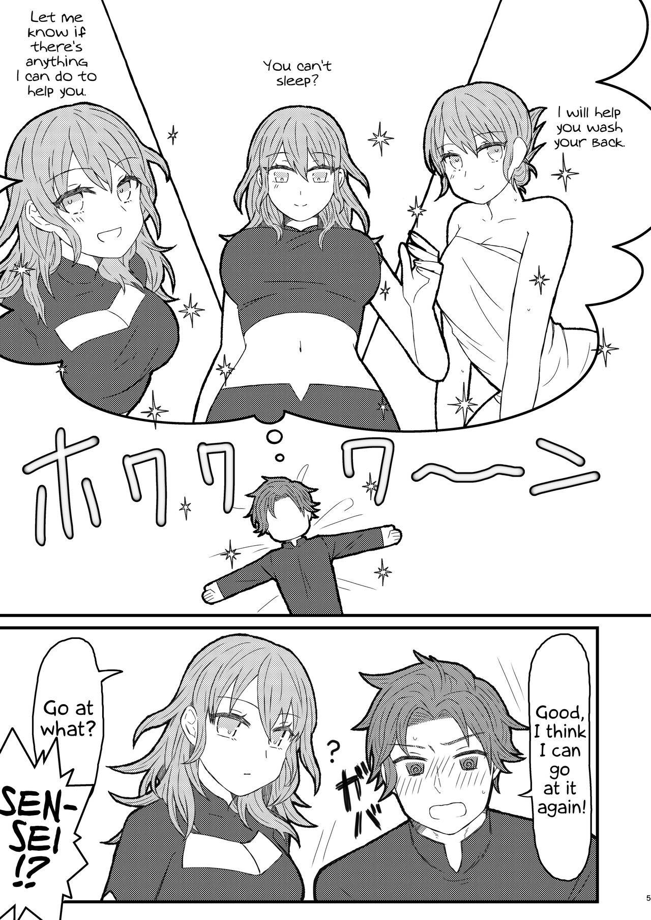 [Galactica Chicken (SASAMI)] Byleth Sensei ga Mune de Shite kureru Hon | A book where Byleth-sensei gives a titfuck (Fire Emblem: Three Houses) [English] [Digital] [Marie]