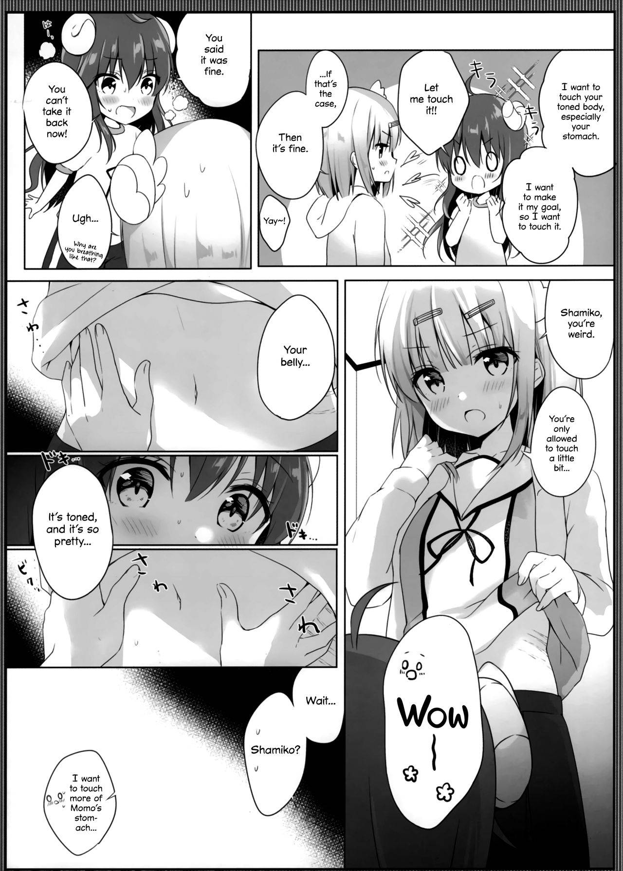 (C97) [Ame Usagi (Amedamacon)] Kore wa Shamiko ga Warui yo ne (Machikado Mazoku) [English] [Yuri Trap Scans + Marv]