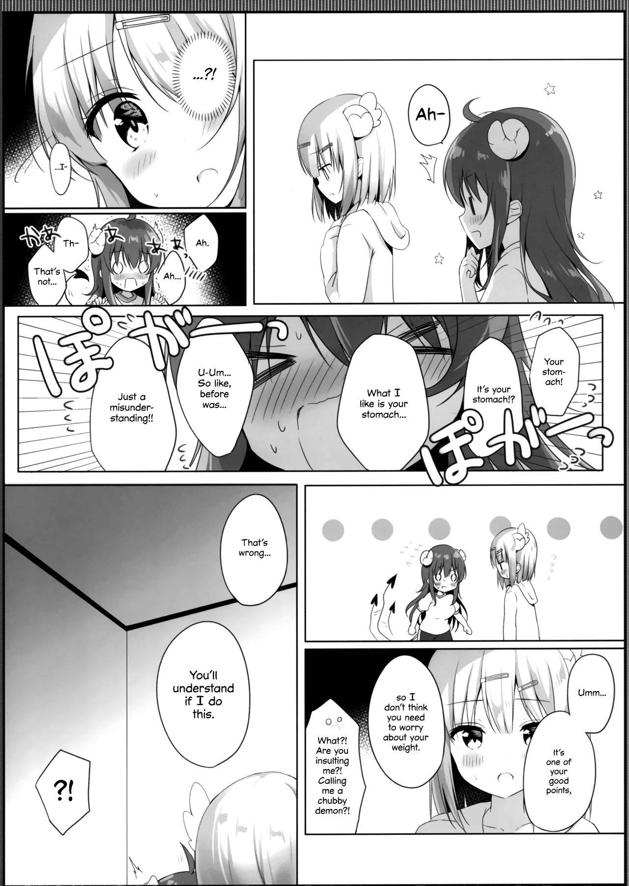 (C97) [Ame Usagi (Amedamacon)] Kore wa Shamiko ga Warui yo ne (Machikado Mazoku) [English] [Yuri Trap Scans + Marv]