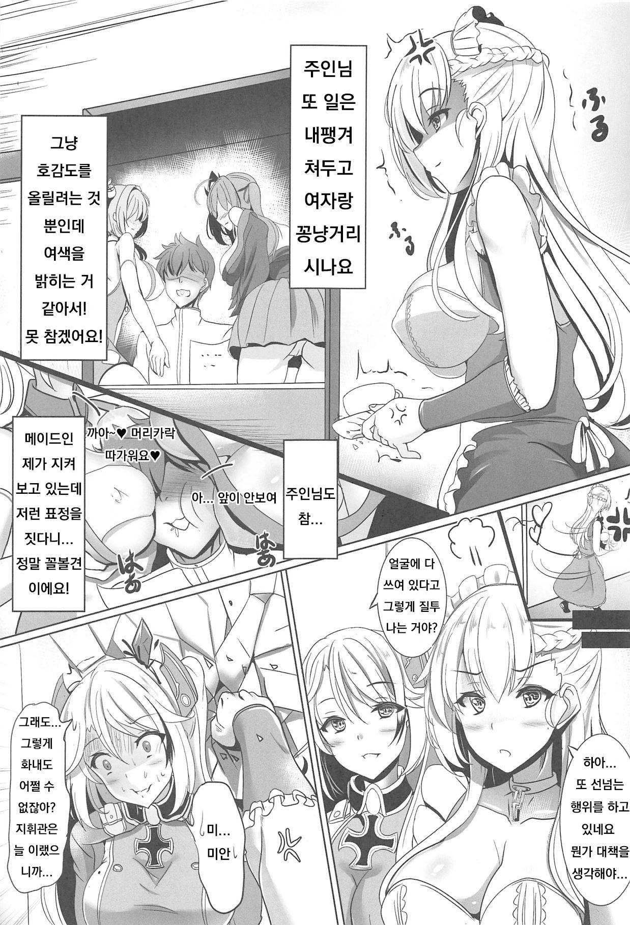 (C95) [Blackwing (Senrabanshou)] Maid-san no Nayami (Azur Lane) [Korean]