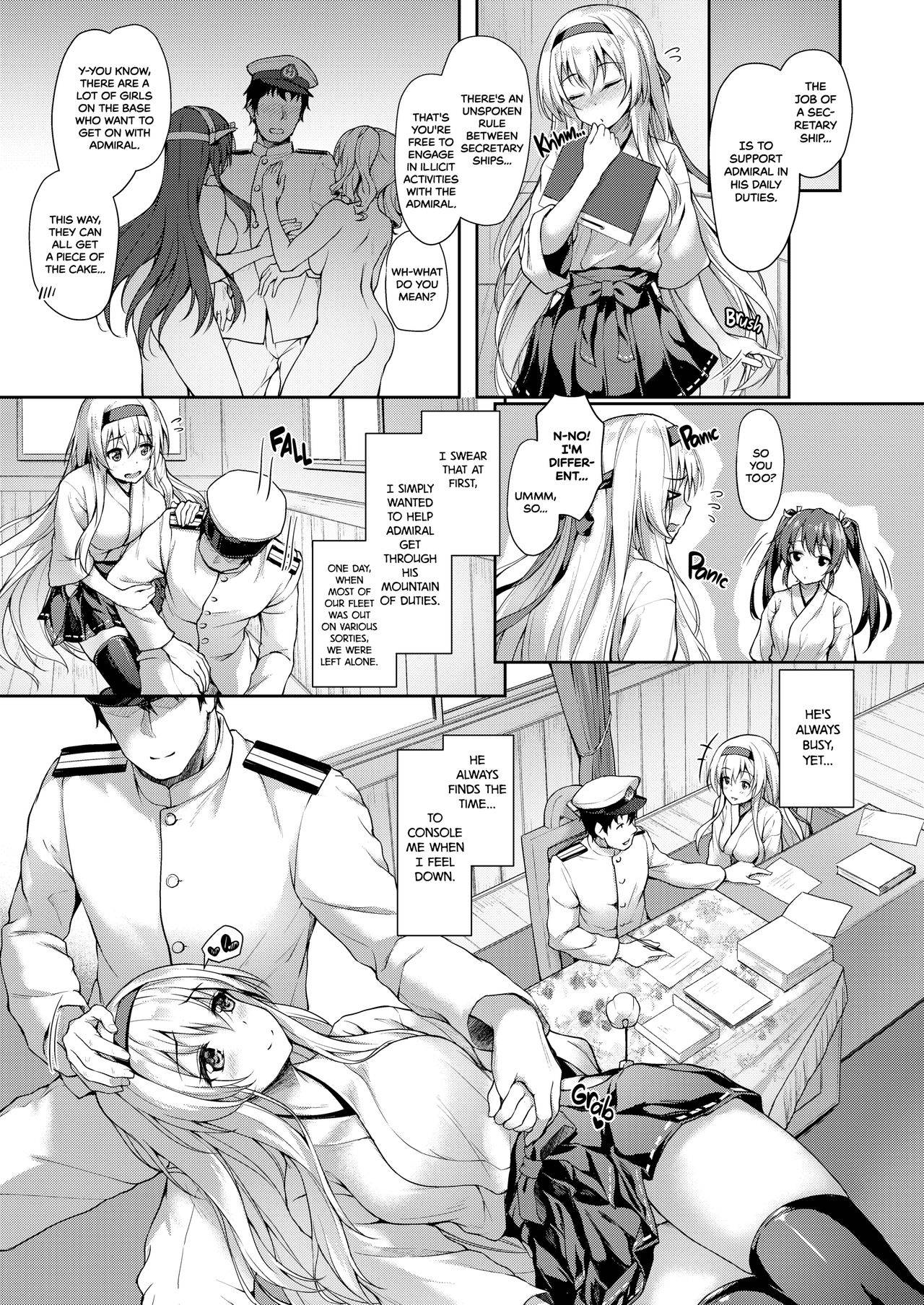 [Yusaritsukata (Awayume)] Anata o Omou Yoru no Tsuru | Midnight Cranes (Kantai Collection -KanColle-) [English] {2d-market.com} [Decensored] [Digital]