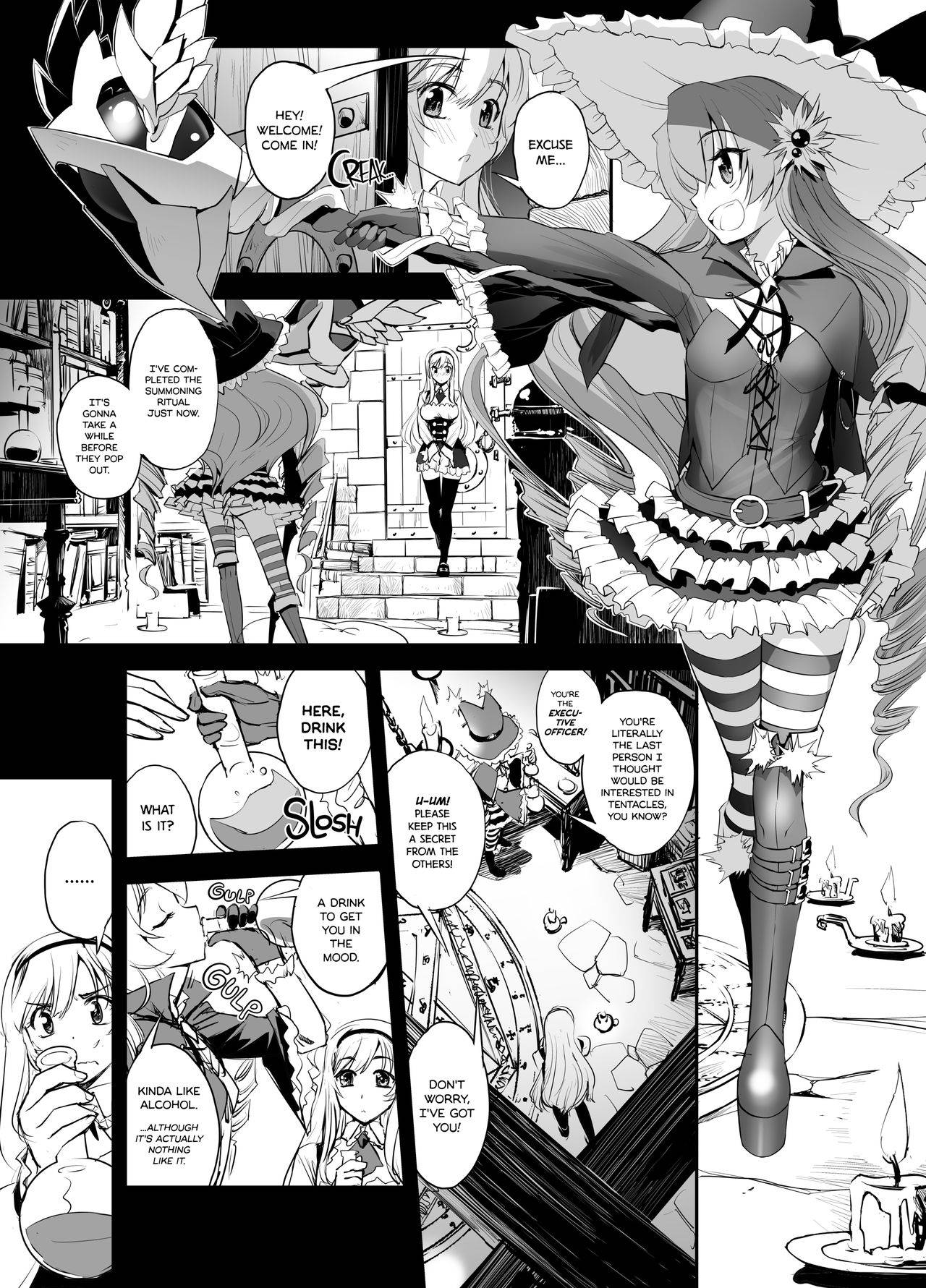 [G-Power! (SASAYUKi)] Anna to Majo no Shokushu Yuugi | Anna and the Witch's Tentacles (Sennen Sensou Aigis) [English] {2d-market.com} [Decensored] [Digital]