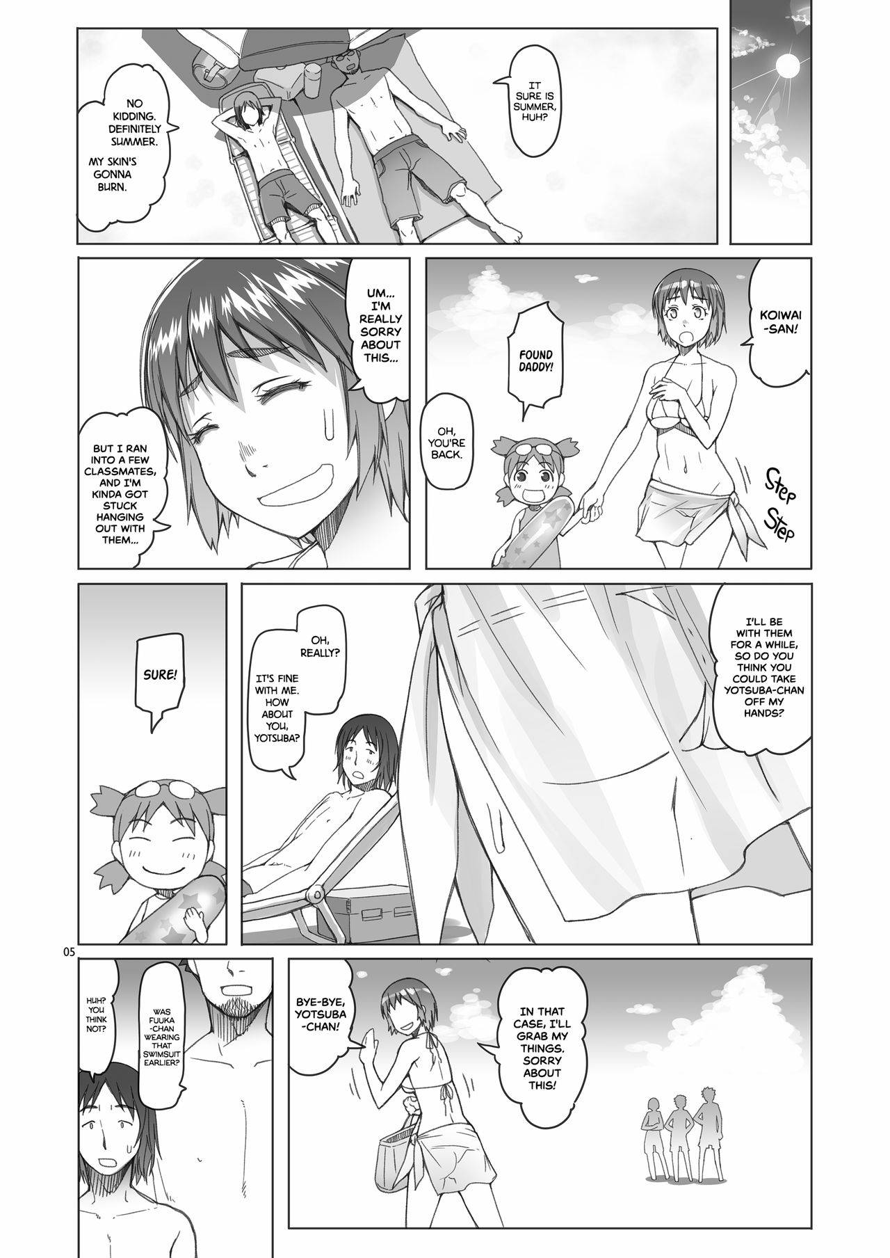 [Asaki Blog Branch Office (Asaki Takayuki)] Fuuka-chan Natsu Nikki | Fuuka-chan's Summer Diary (Yotsubato!) [English] {2d-market.com} [Decensored] [Digital]