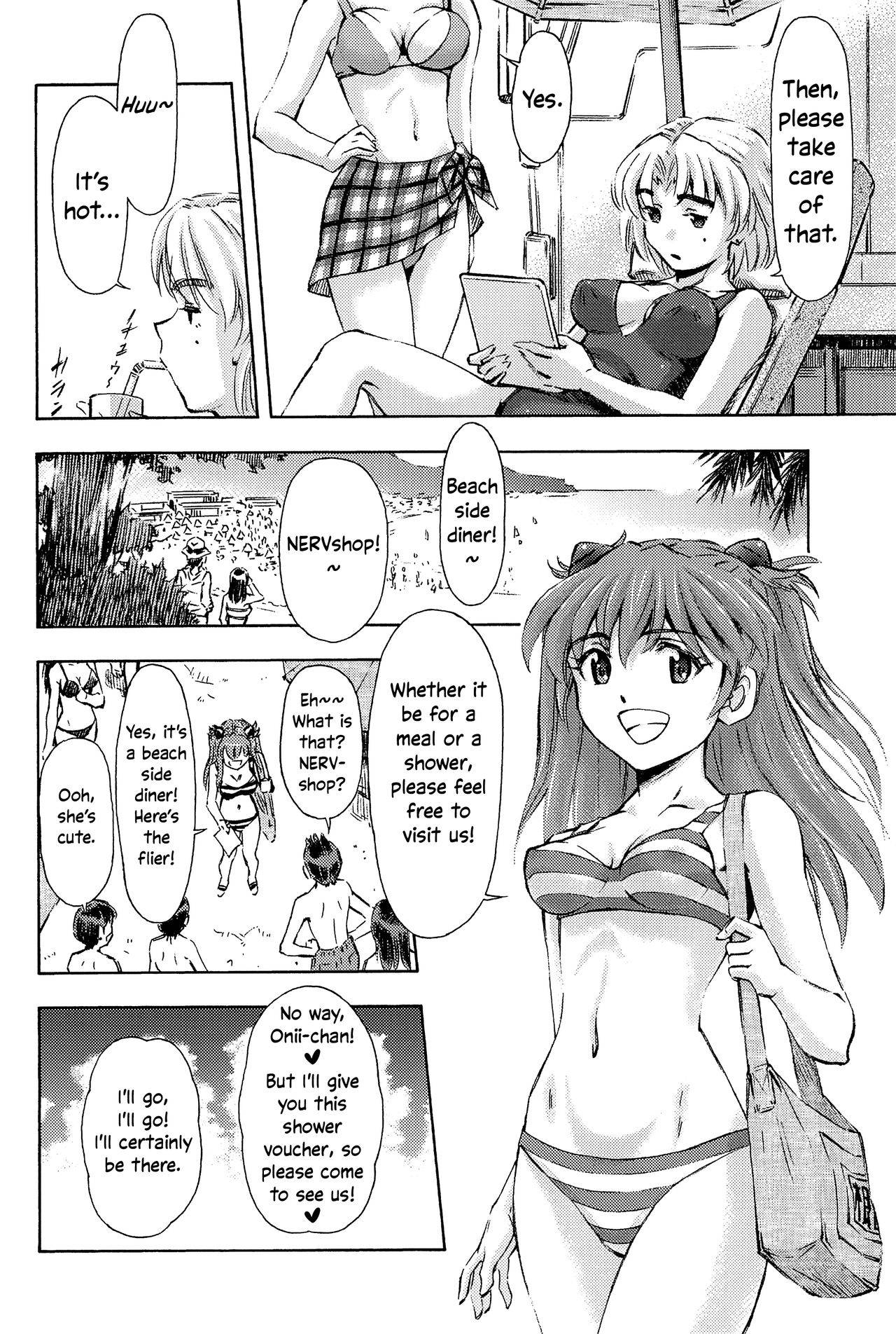 (COMIC1☆9) [Studio Wallaby (Kura Oh)] 3-nin Musume to Umi no Ie (Neon Genesis Evangelion) [English] [InsanePraetor]