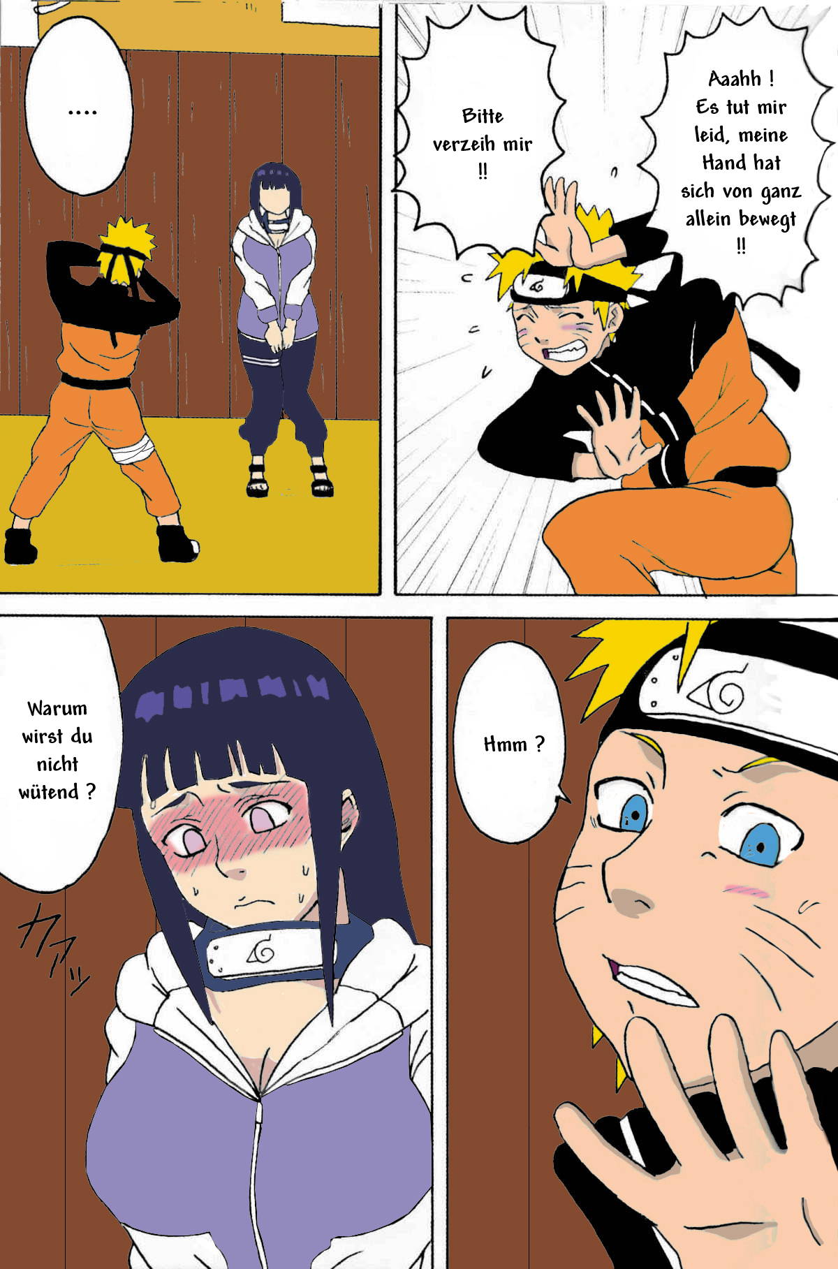 (SC36) [Naruho-dou (Naruhodo)] Hinata Ganbaru! | Hinata Fight! (Naruto) [German] [Colorized]