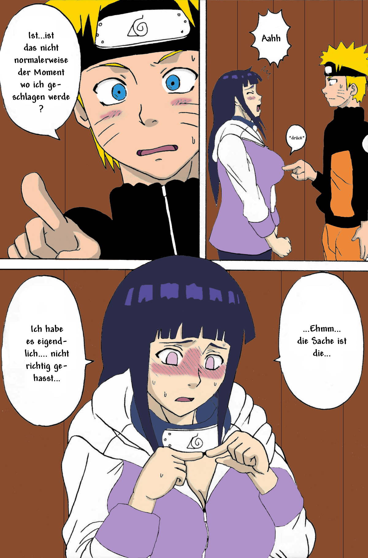 (SC36) [Naruho-dou (Naruhodo)] Hinata Ganbaru! | Hinata Fight! (Naruto) [German] [Colorized]