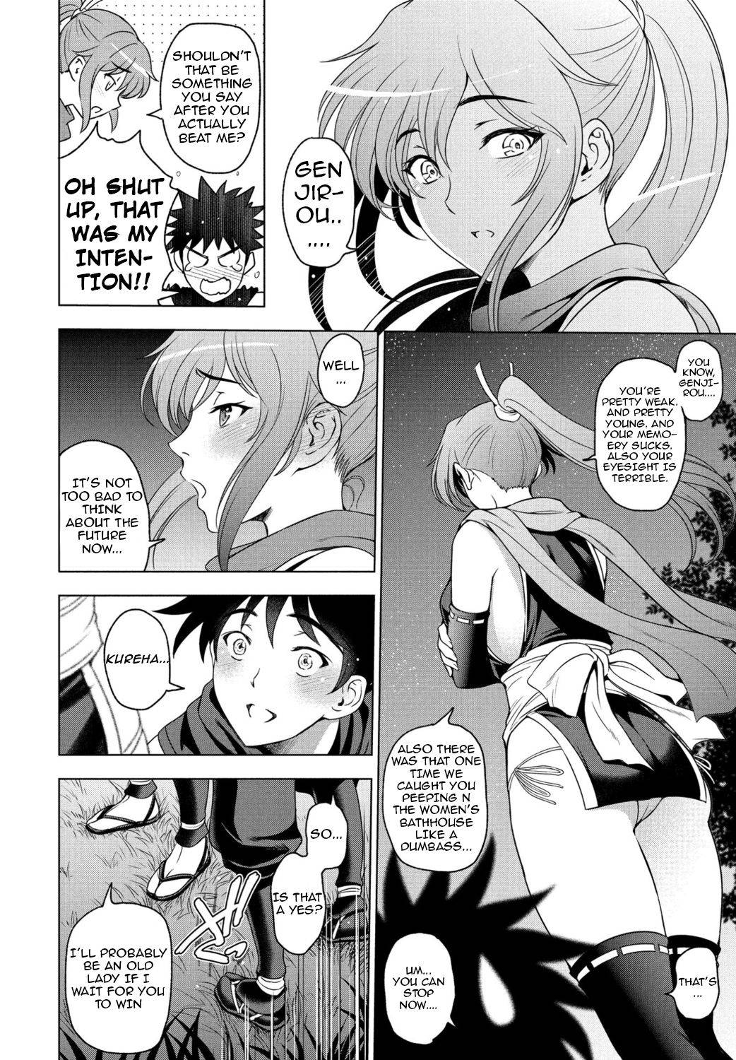 [Sena Youtarou] Nettori Netorare Ch. 7 -Kunoichi Kureha no Baai- [English] [Apricot]