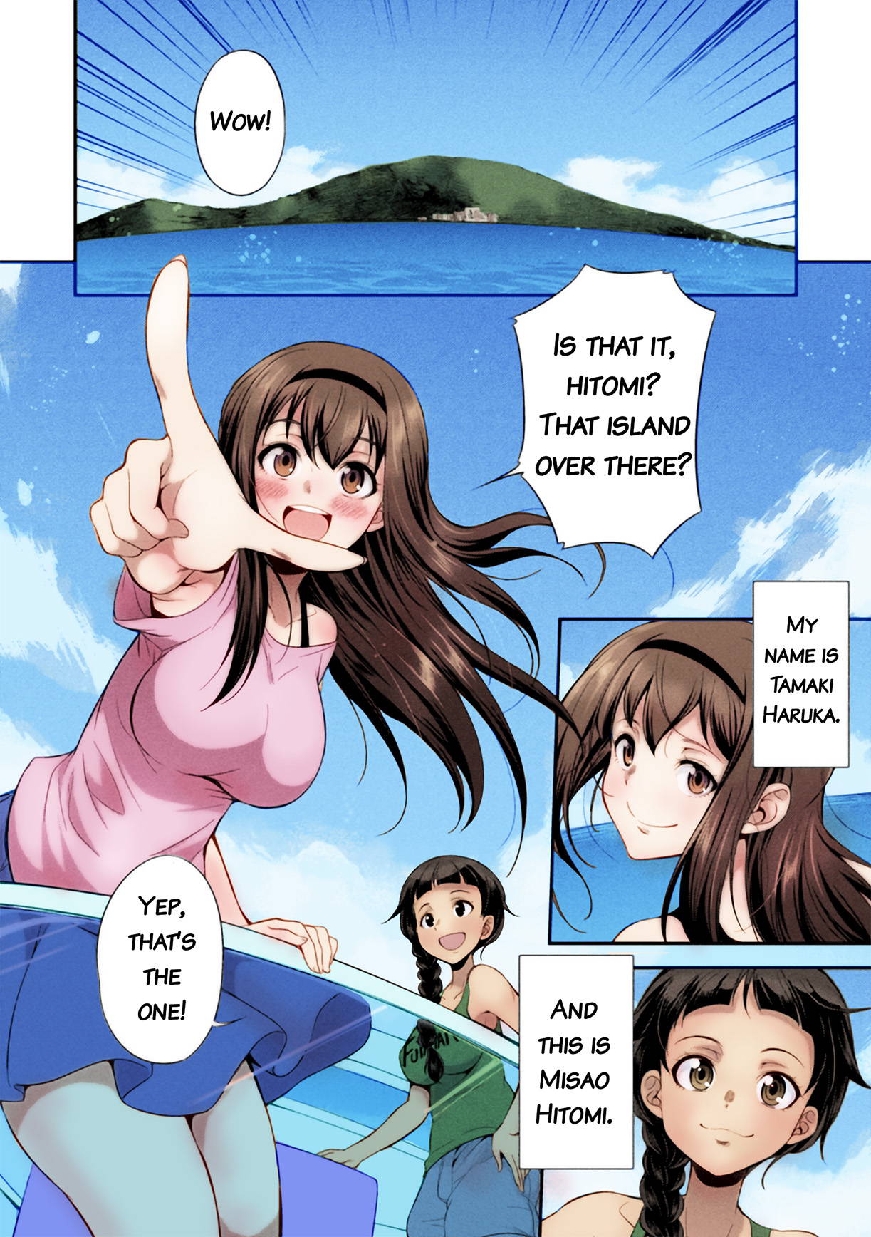 [Kaguya] Futanarijima ~The Queen of Penis~ Ch. 1 [Decensored] [Colored] {QMOcolor}