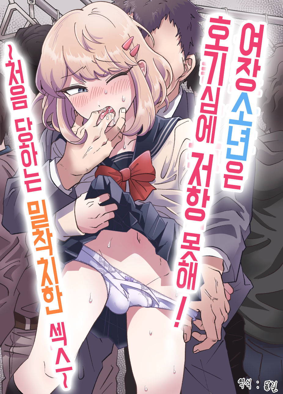 [blue lung] Josou Shounen wa Koukishin ni Aragaenai! Hajimete no Micchaku Chikan Sex~ | 여장소년은 호기심에 저항 못해! ~처음 당하는 밀착치한 섹스~ [Korean] [몰길]