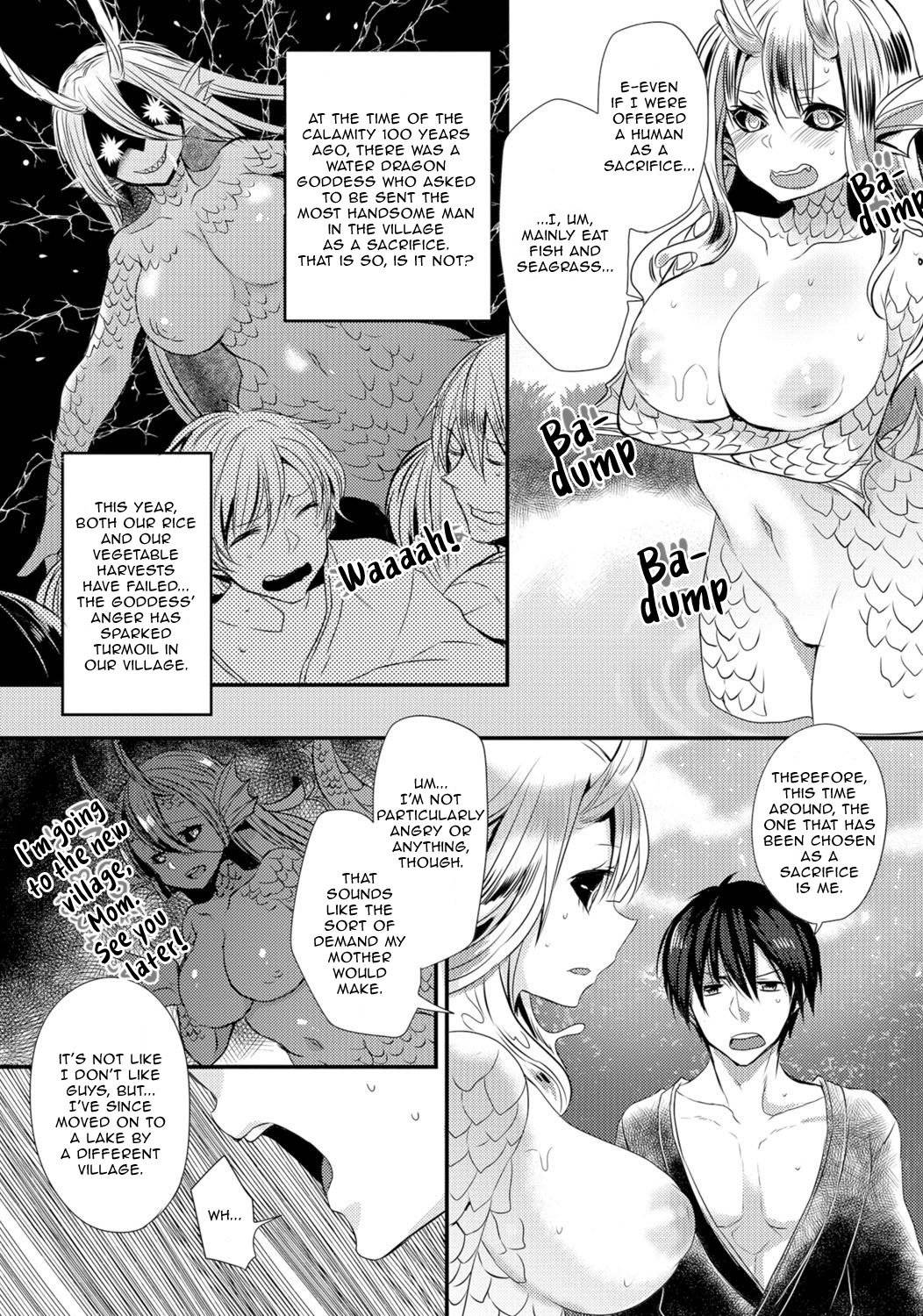 [Mameko] Suiryuu no Kami-sama ni Ikenie o | Sacrifice to the Water Dragon Goddess (Monster Musume to no Chigiri) [English] [Aganon] [Decensored] [Digital]