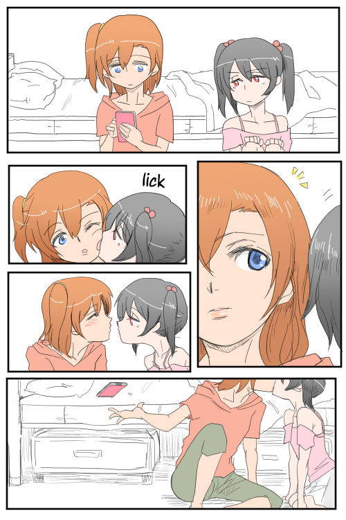 (平熱) ほのにこがちゅっちゅﾁｭﾝﾁｭﾝしてるだけ | A Manga where Honoka and Nico-chan only do kissy kissy lovey dovey stuff! (Love Live!) [English] [/u/ scanlations] [Digital]