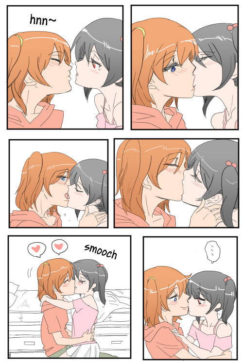 (平熱) ほのにこがちゅっちゅﾁｭﾝﾁｭﾝしてるだけ | A Manga where Honoka and Nico-chan only do kissy kissy lovey dovey stuff! (Love Live!) [English] [/u/ scanlations] [Digital]