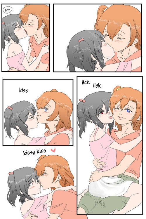 (平熱) ほのにこがちゅっちゅﾁｭﾝﾁｭﾝしてるだけ | A Manga where Honoka and Nico-chan only do kissy kissy lovey dovey stuff! (Love Live!) [English] [/u/ scanlations] [Digital]