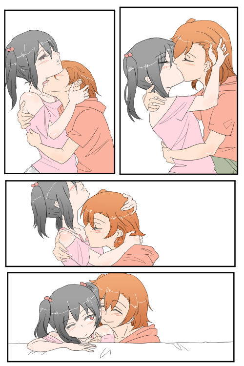 (平熱) ほのにこがちゅっちゅﾁｭﾝﾁｭﾝしてるだけ | A Manga where Honoka and Nico-chan only do kissy kissy lovey dovey stuff! (Love Live!) [English] [/u/ scanlations] [Digital]