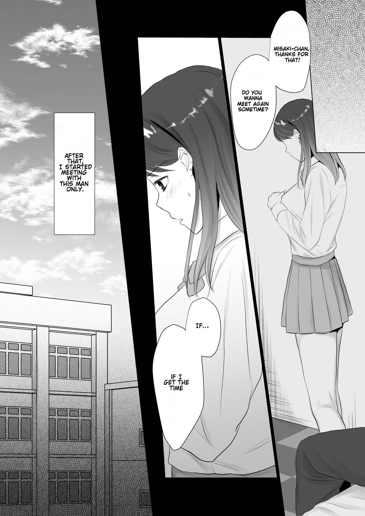 [Shirokuroino] Namahame Enkou JK no Sonogo | The JK After Whoring Herself Out [English] [Gondis]