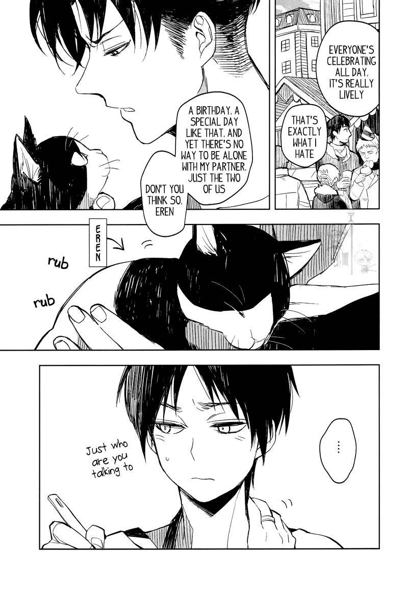 [Tokinokouji (Omatsu)] The Black and White Cat and Levi-san (Shingeki no Kyojin) [English] [Key-and-Cravat]