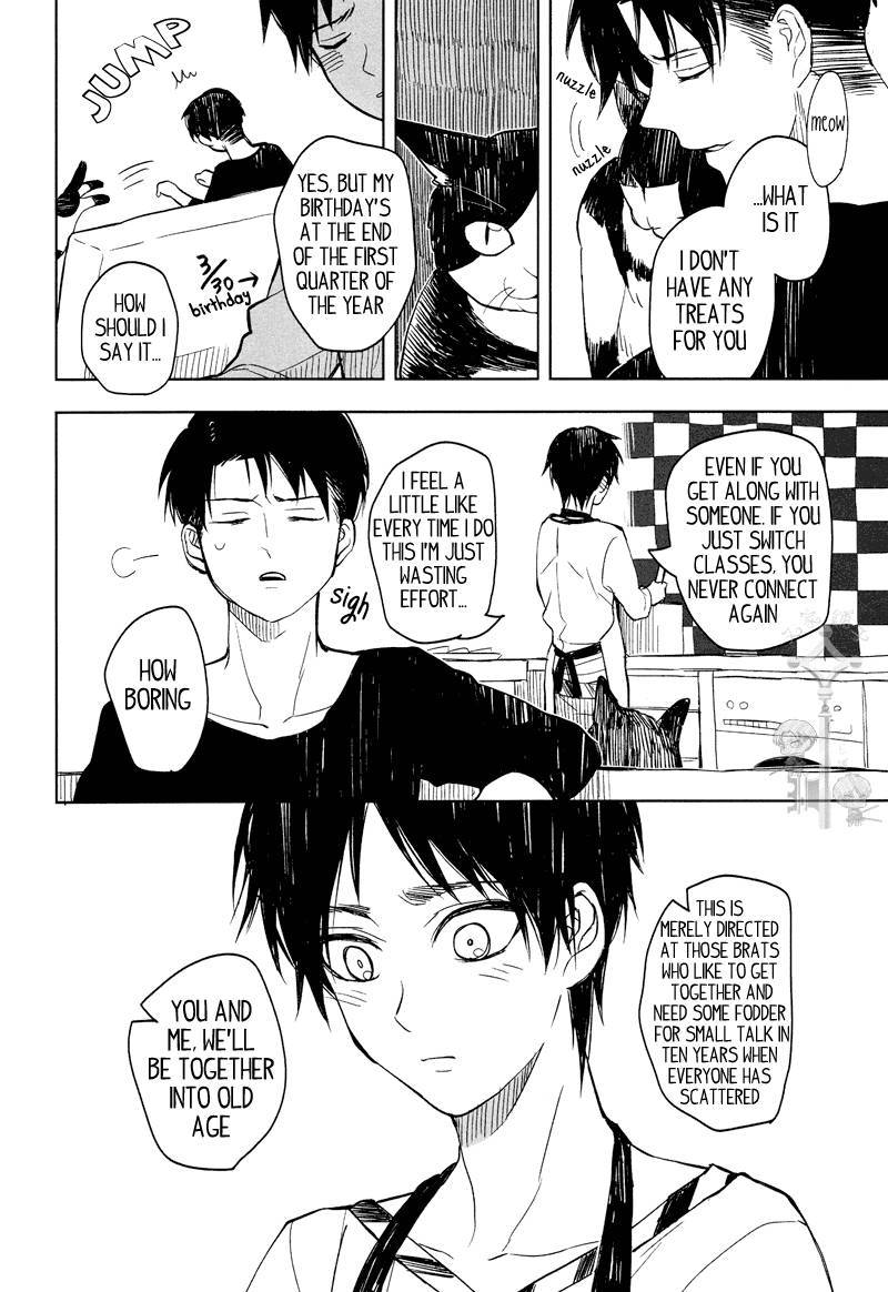 [Tokinokouji (Omatsu)] The Black and White Cat and Levi-san (Shingeki no Kyojin) [English] [Key-and-Cravat]