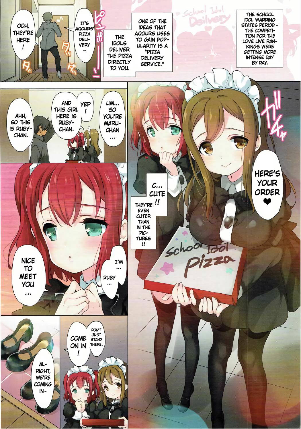 (C91) [Punipurin (Hashimoto Mari)] Rubymaru no Maid Delivery (Love Live! Sunshine!!) [English] [Keye Necktire]