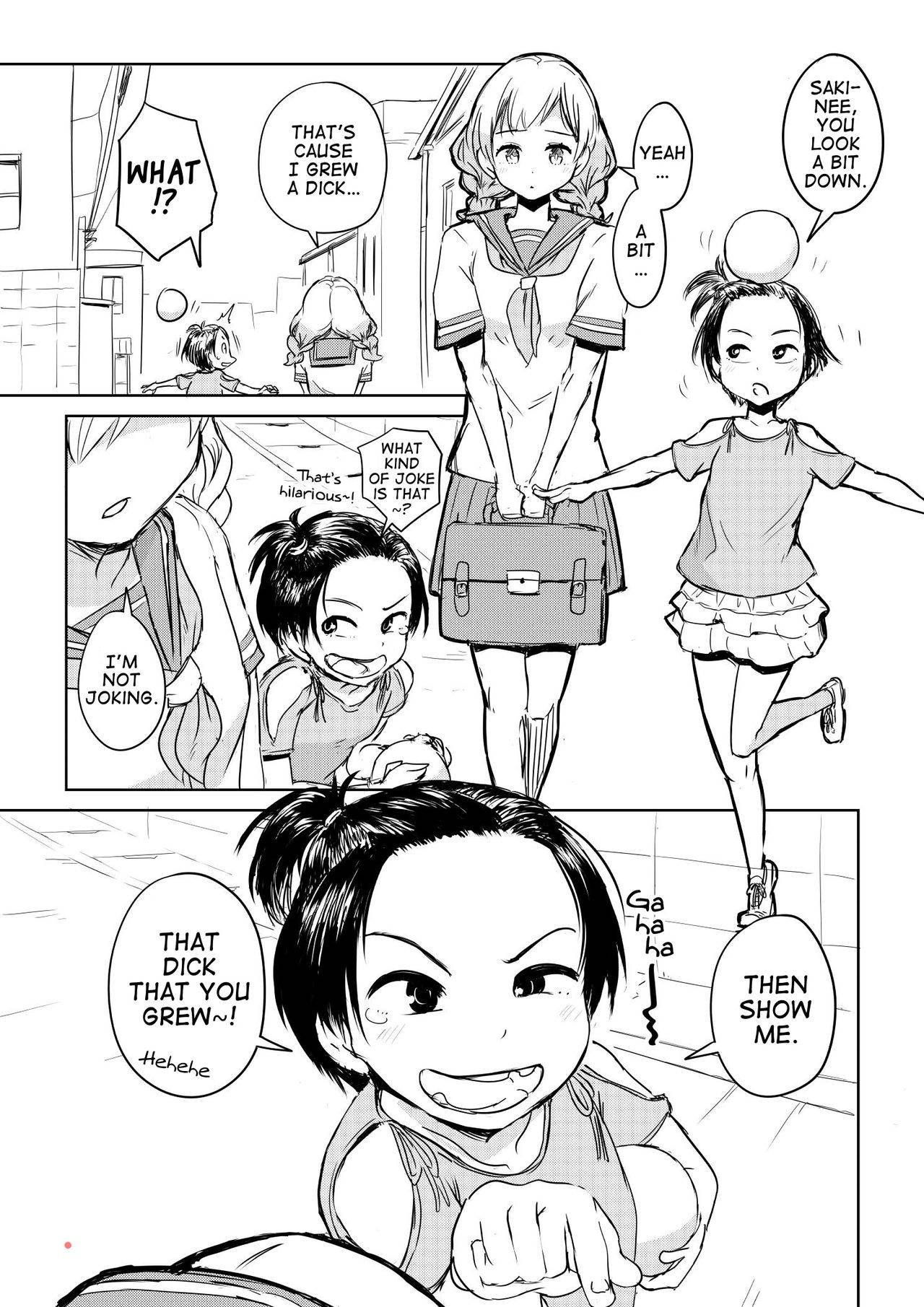 [Ayanakitori] Chinko ga Haetara Dou suru ka? Kinjo no Gakincho Hen | What Would You Do If You Grew a Dick? Neighborhood Brat Chapter [English] [Erokawa_senpai]